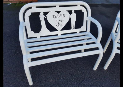 Personalised Wedding Bench